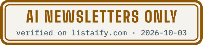 AI newsletters only, verified on listaify.com
