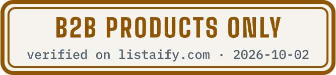 B2B products only, verified on listaify.com