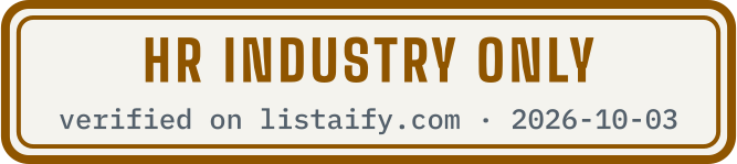 HR industry only, verified on listaify.com