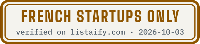 French startups only, verified on listaify.com