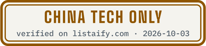 China tech only, verified on listaify.com