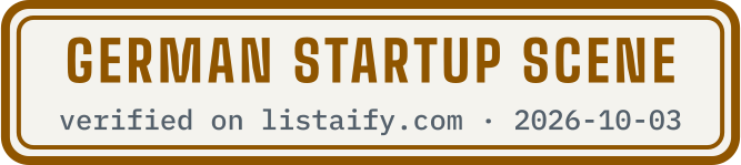 German startup scene, verified on listaify.com