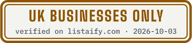 UK businesses only, verified on listaify.com
